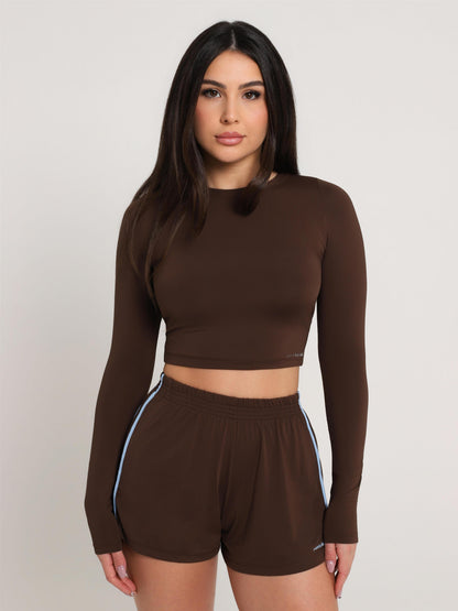 CROPPED CALM BROWN