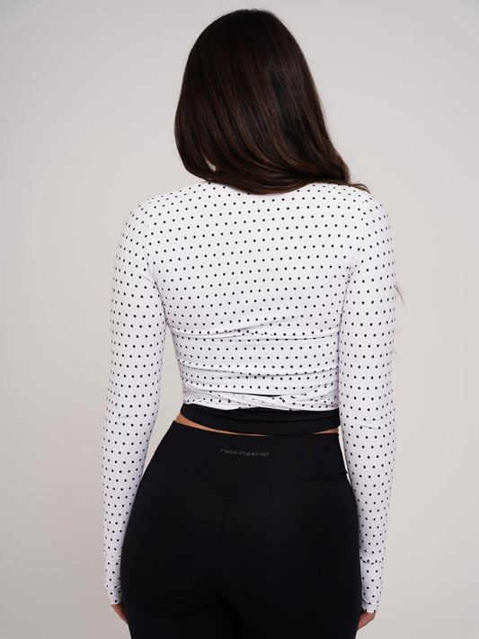 CROPPED LONG SLEEVE POÁ BRANCO