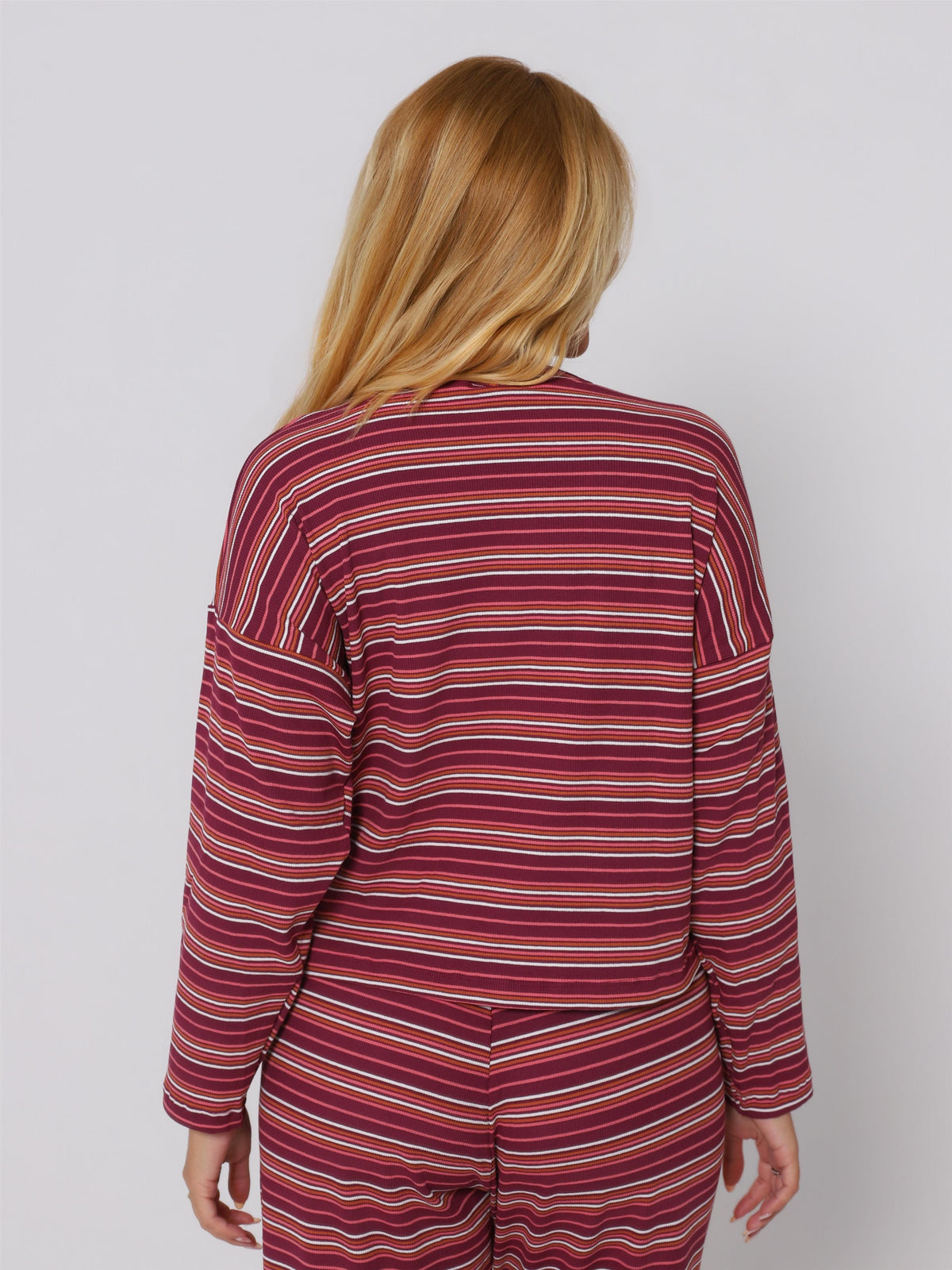 BLUSA MANGA LONGA  CONFORT LISTRADO