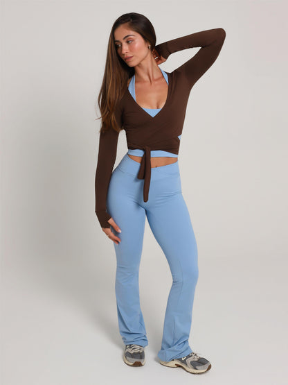 CALÇA FLARE NEW FLEX AZUL SKY