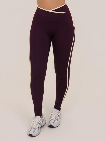 LEGGING CONTRAST WINE COM BAUNILHA