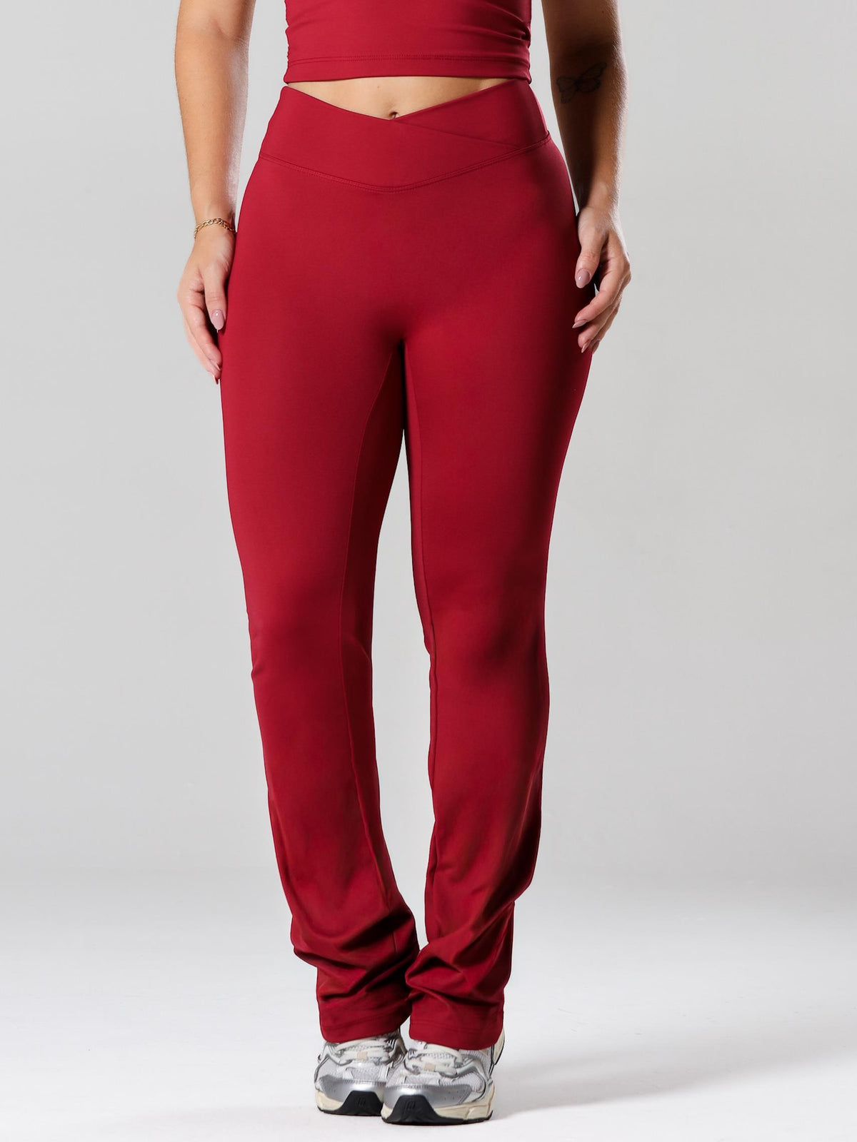 CALÇA FLARE NEW FLEX CHERRY