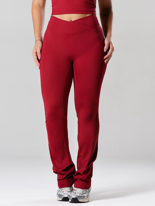 CALÇA FLARE NEW FLEX CHERRY