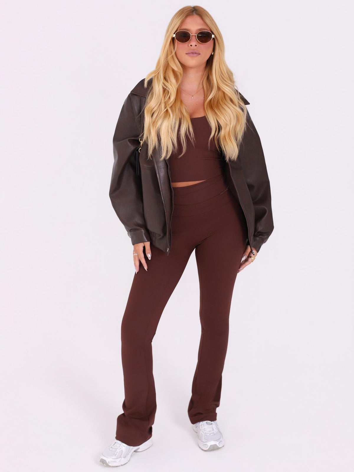 CALÇA FLARE FOLD ESPRESSO