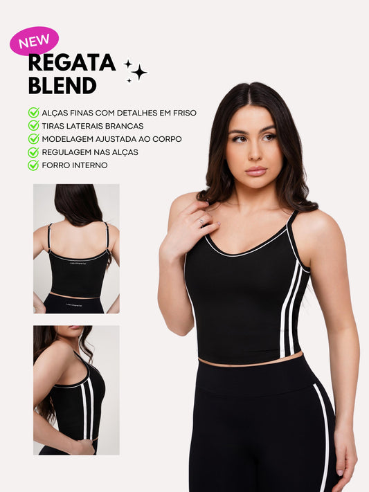 REGATA BLEND PRETO COM BRANCO