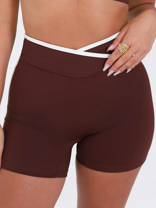 SHORT CONTRAST ESPRESSO COM OFF