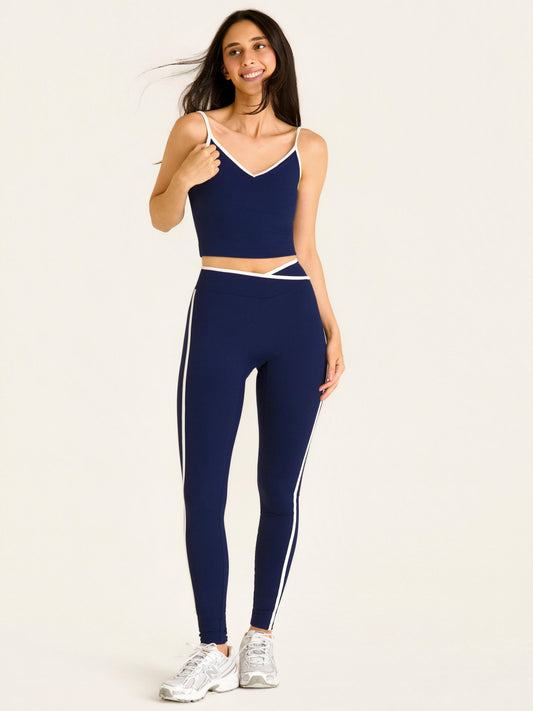 LEGGING CONTRAST MARINHO COM OFF