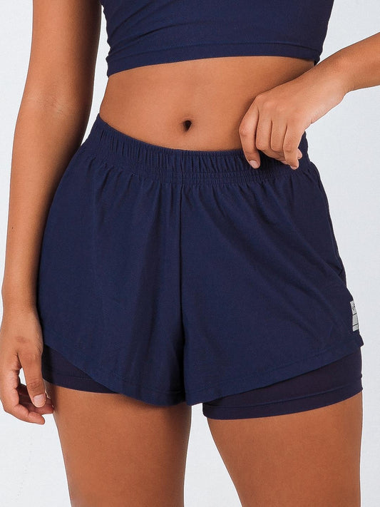 SHORT DRY REFLECT AZUL MARINHO