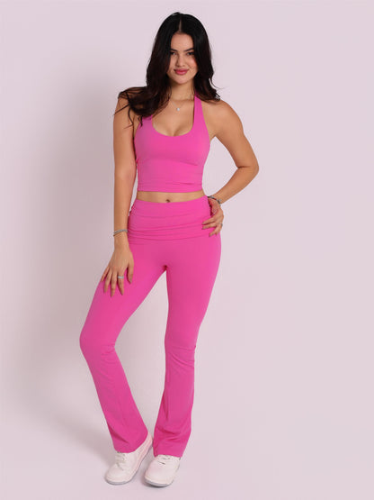 CALÇA FLARE FOLD MILK SHAKE