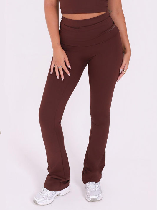CALÇA FLARE FOLD ESPRESSO