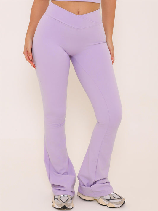 CALÇA FLARE NEW FLEX LAVANDA