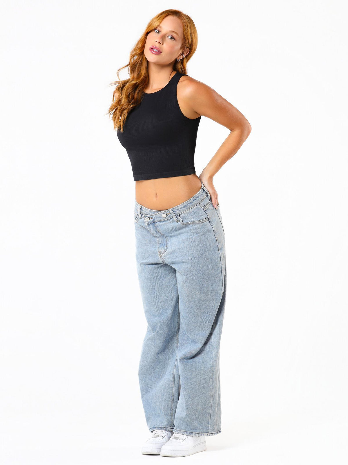 CROPPED REGATA SEAMLESS COMFY  PRETO