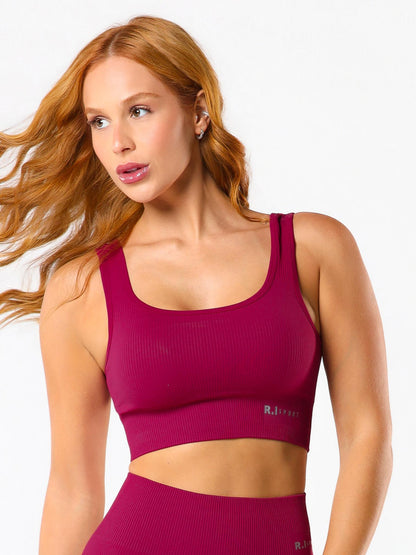 TOP SEAMLESS ESSENTIAL  MARSALA