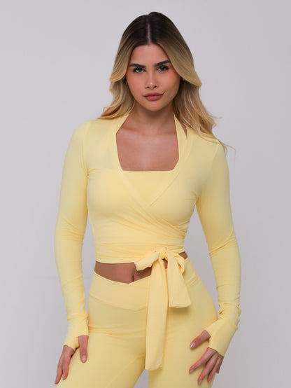 CROPPED LONG SLEEVE AMARELO BUTTER