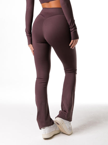 CALÇA FLARE NEW FLEX GRAPE