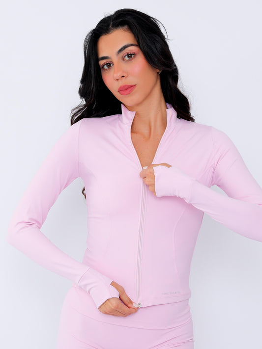 JAQUETA CURVE ROSA BLUSH
