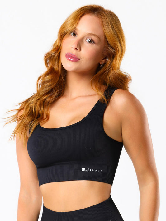 TOP SEAMLESS ESSENTIAL  PRETO