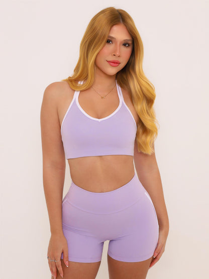 TOP TWO LAVANDA COM BRANCO