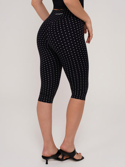 LEGGING CAPRI POÁ PRETO