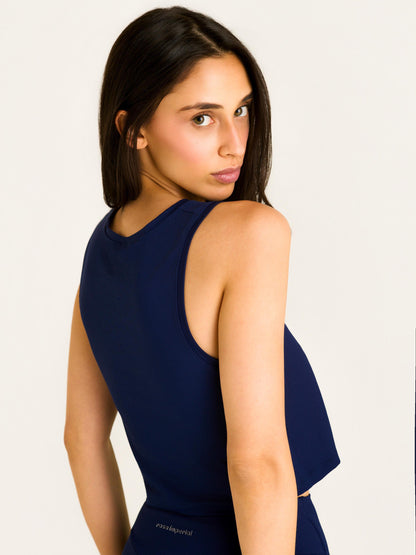 REGATA CROPPED BASIC AZUL MARINHO