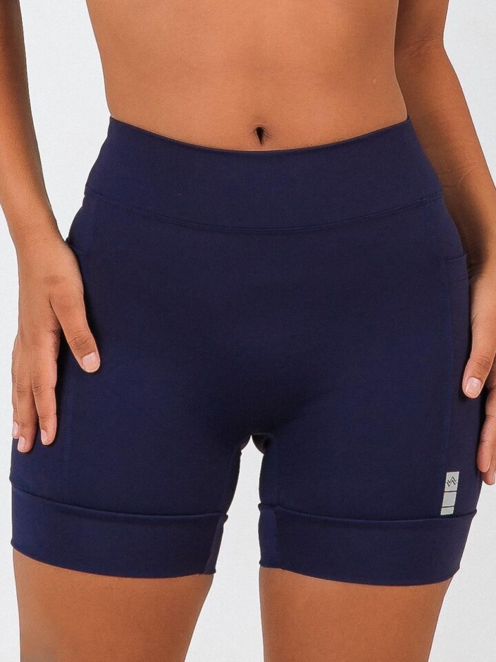 Short  Pace Barrado Azul Marinho