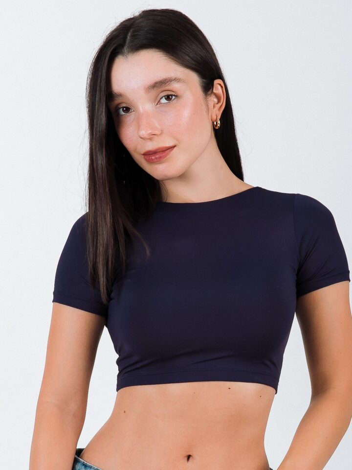 Blusa Charlotte Azul Marinho