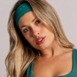 Faixa De Cabelo Bordada Garden