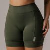 Short  Pace Barrado Verde Militar
