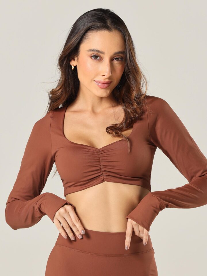 Cropped Light Coffee