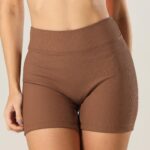 Short Skin Canelado Coffee