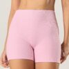 Short Skin Canelado Rosa Blush