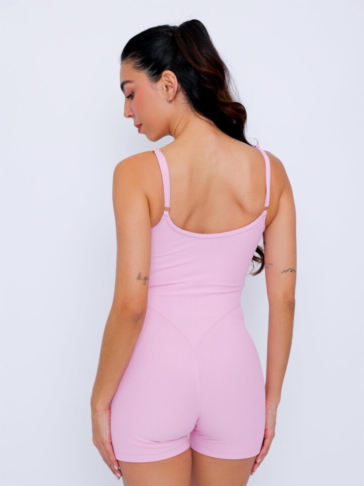 Alternative view of Macaquinho Honey Canelado Rosa Blush