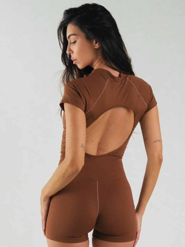 Alternative view of Macaquinho Ziper Flat Sculp Coffee