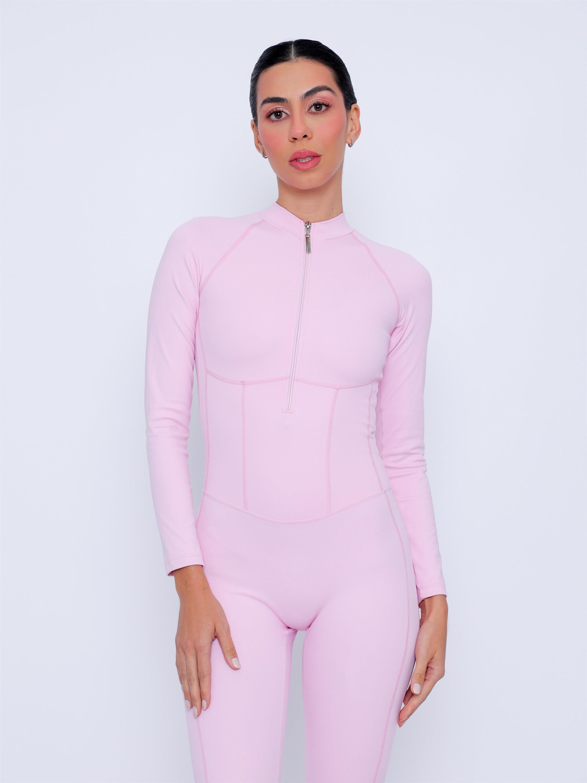 Macacão Ziper Flat Sculp Rosa Blush - Image 3