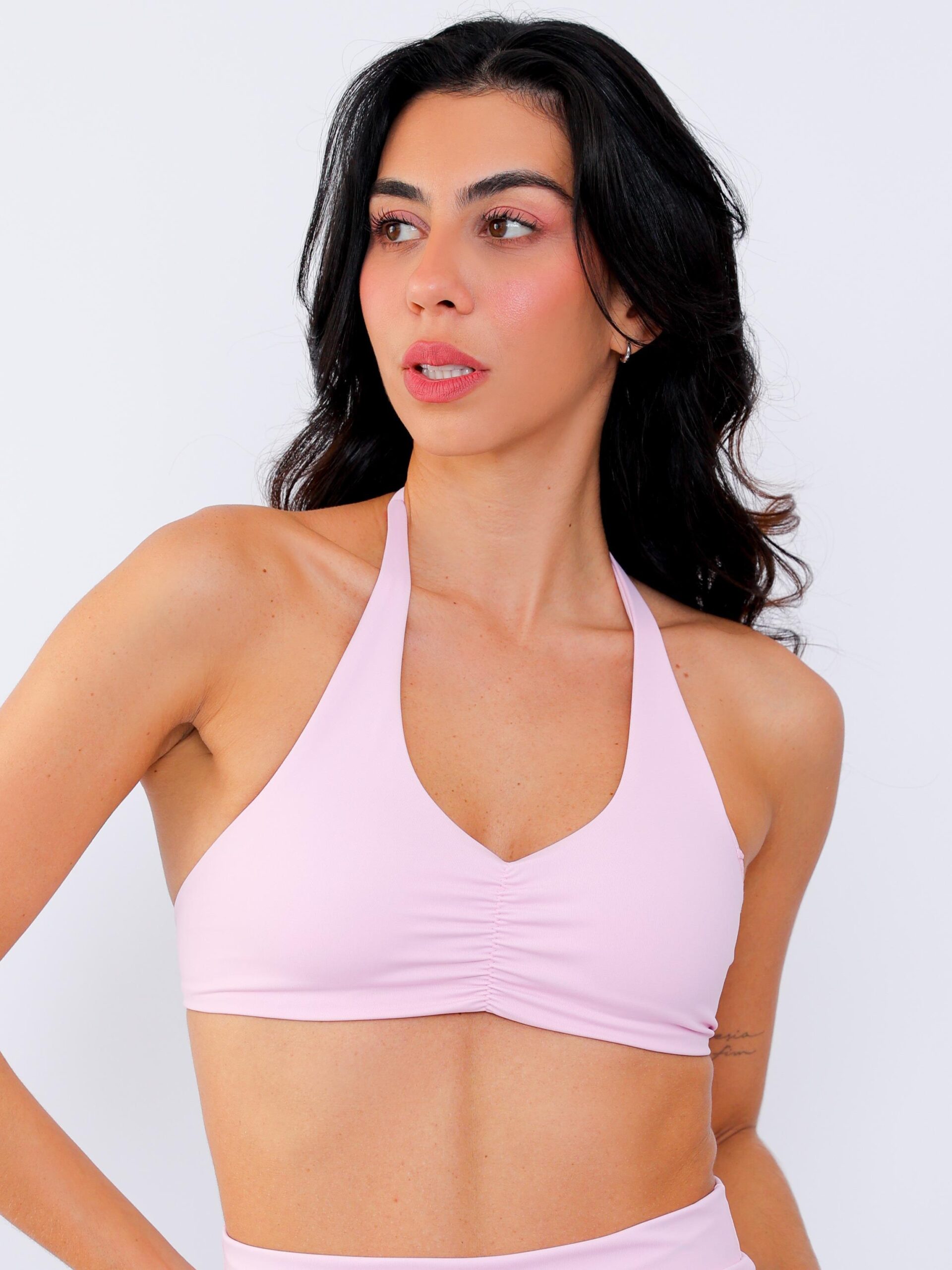 Top Light Franzido Rosa Blush