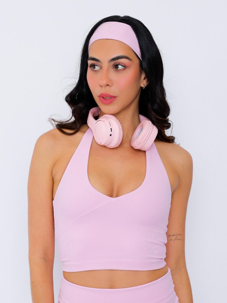 Top Candy Frente Única Rosa Blush