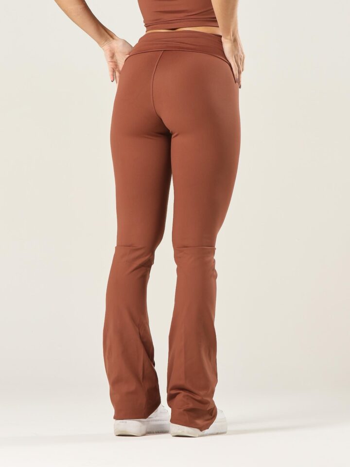 Alternative view of Calça Flare Fold Coffee