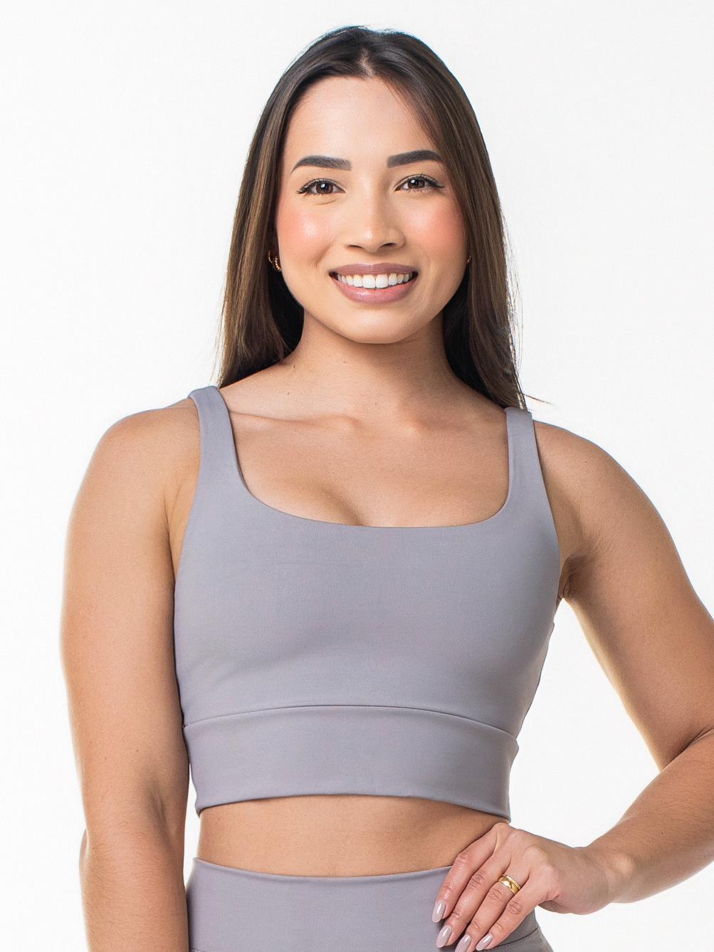 Top Maxi Cinza