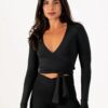 Cropped Long Sleeve Preto