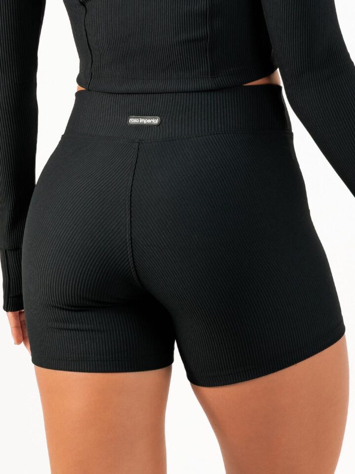 Alternative view of Short Skin Canelado Preto