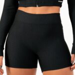 Short Skin Canelado Preto