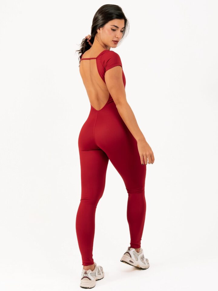 Alternative view of Macacão Match Longo Cherry