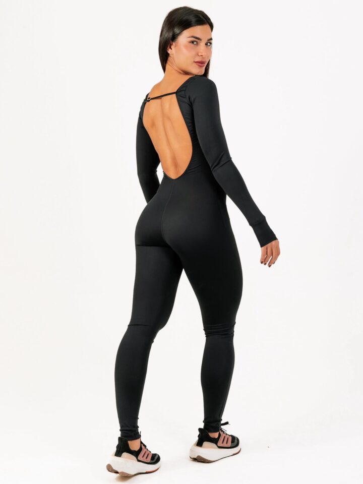 Alternative view of Macacão Match Manga Longa Preto