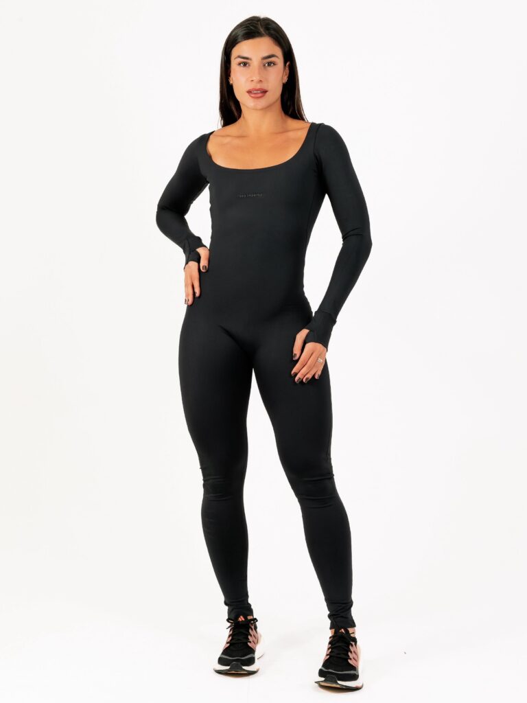 Macacão Match Manga Longa Preto