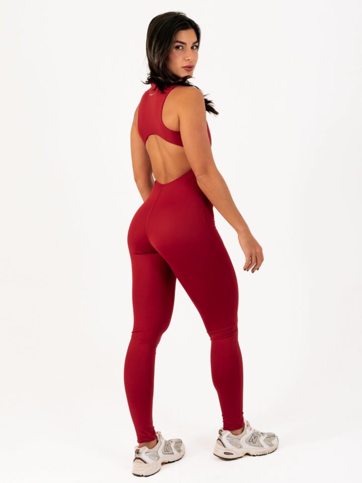 Alternative view of Macacão Running Cherry