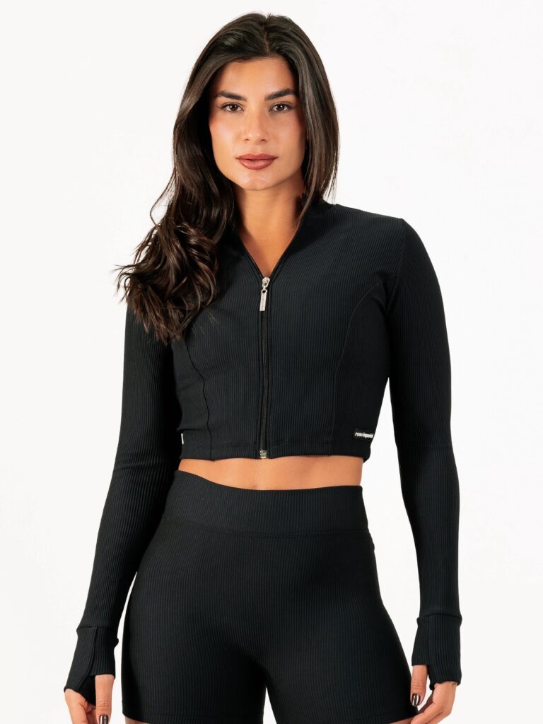 Jaqueta Zip Up Preto