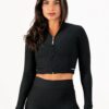 Jaqueta Zip Up Preto