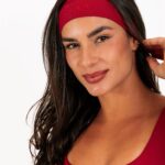 Faixa De Cabelo Bordada Cherry