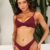 Biquini Sunny Liso Marsala