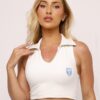 Cropped Club Gola Polo Off White